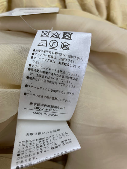 フォクシーブティック Dress Bloom 41264 ワンピース 42 イエロー 麻 リネン フラワーモチーフ 2024年増産品 IT6DH6G6ZHMI