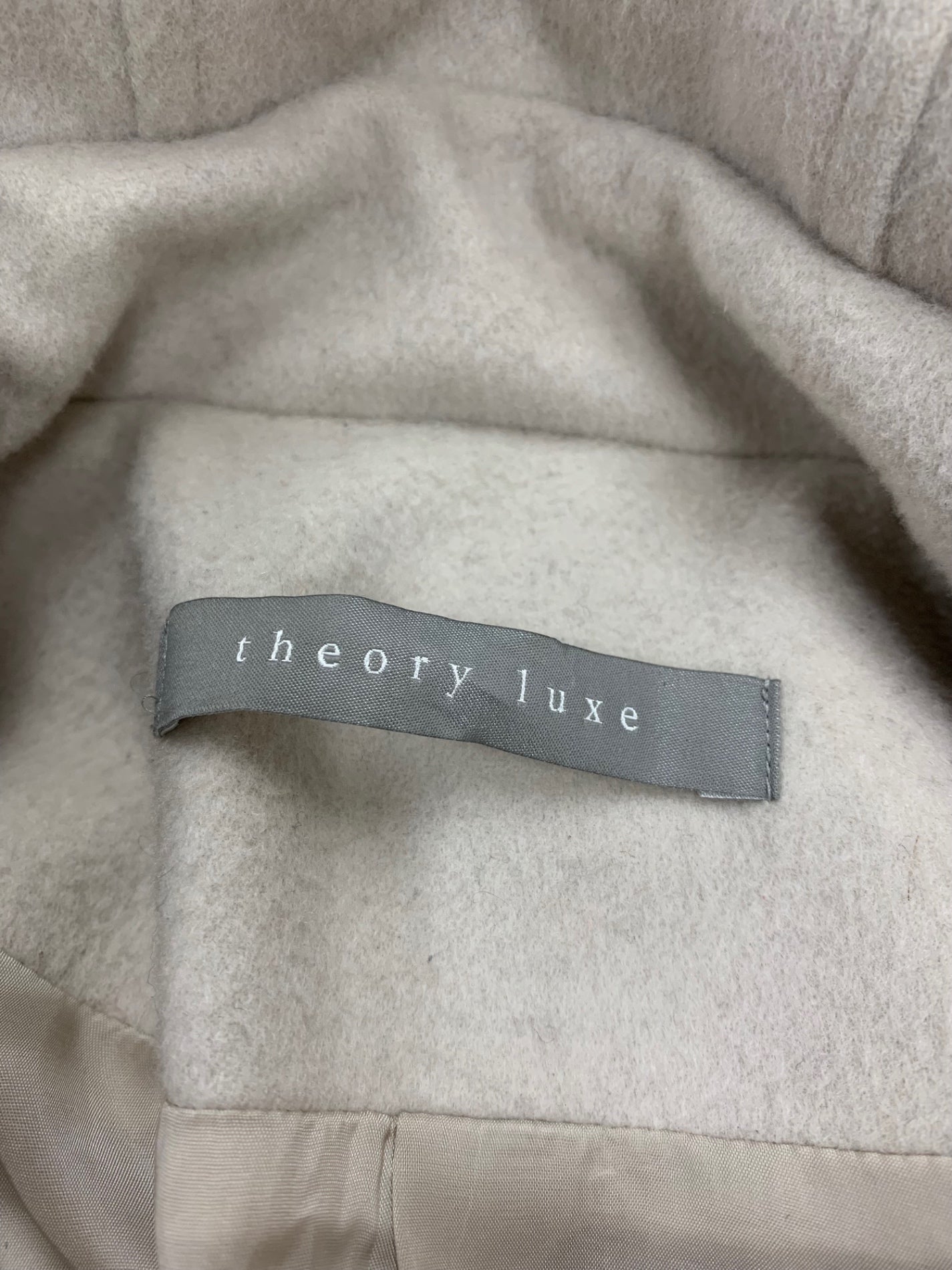 セオリーリュクス 03-8309628-300 コート 38 ベージュ ジップアップ フード ITCXDM6TGPQS