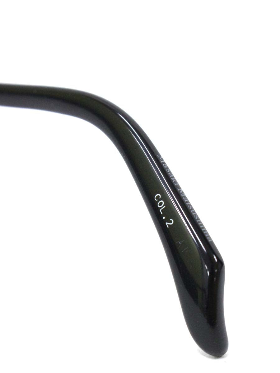 マサキマツシマ MF-1256 メガネ ガンメタル/シルバー/ブラック スクエア ハーフリム メタルフレーム ITRJYR1LN6TQ