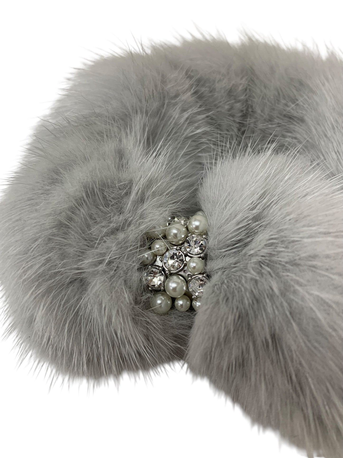 フォクシーブティック シュシュ グレー ヘアアクセサリー ミンクファー ノベルティ ITRUIT7FFWTC