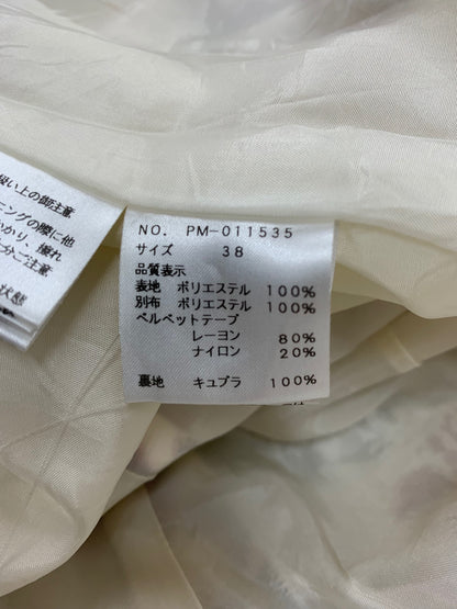 エムズグレイシー 011535 ワンピース 38 マルチカラー フラワーモチーフ ジャガード ベロアリボン ITWCCLUD44QG 【SALE】