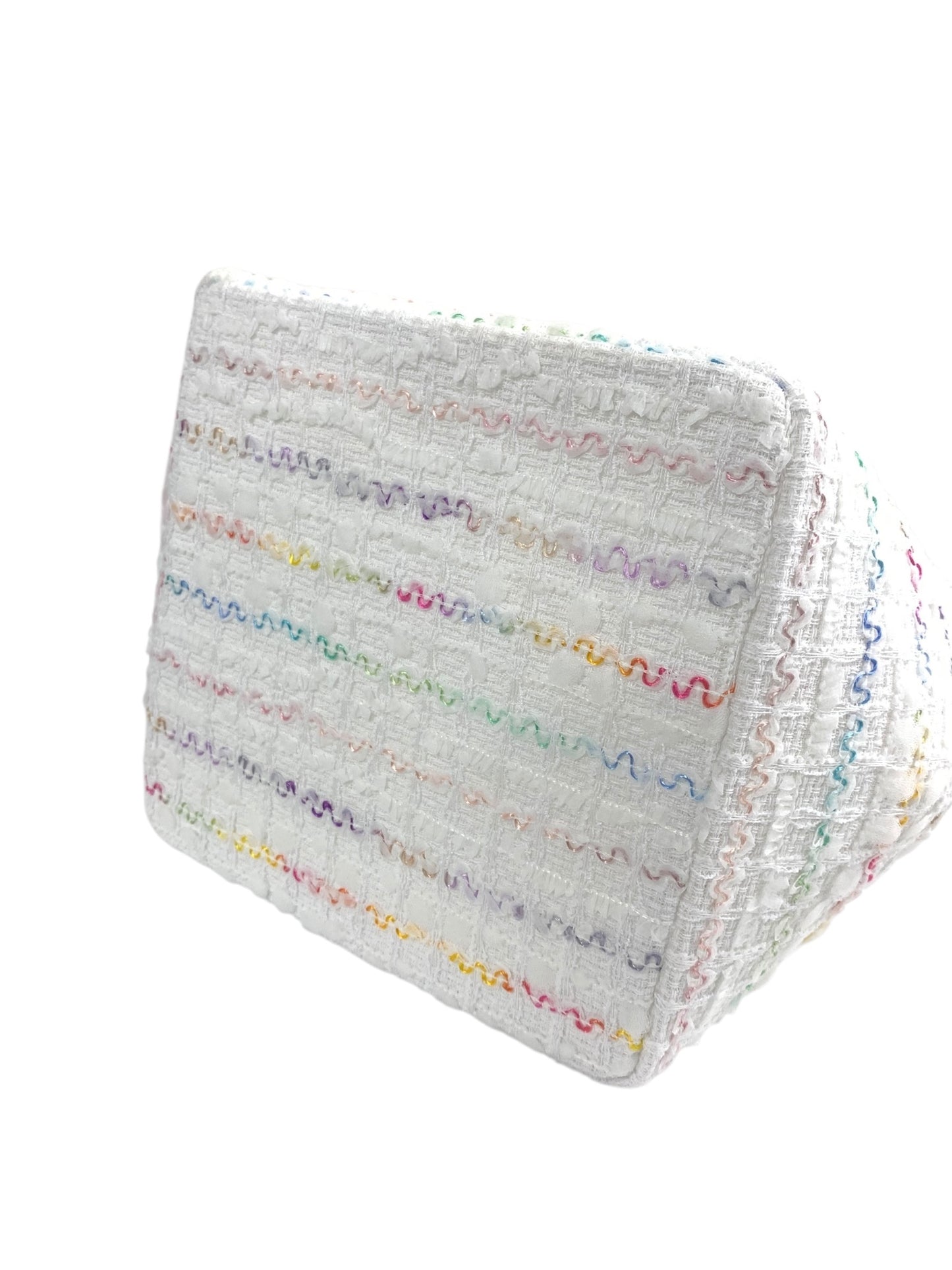 ルネ バッグ ホワイト ツィード ラインストーン ITJD1QKNCNQA