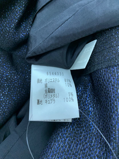 ルネ 6544330 スカート 34 ネイビー TISSUE ツイード リボンブローチ ラメ ITA6977KHLQC 【SALE】