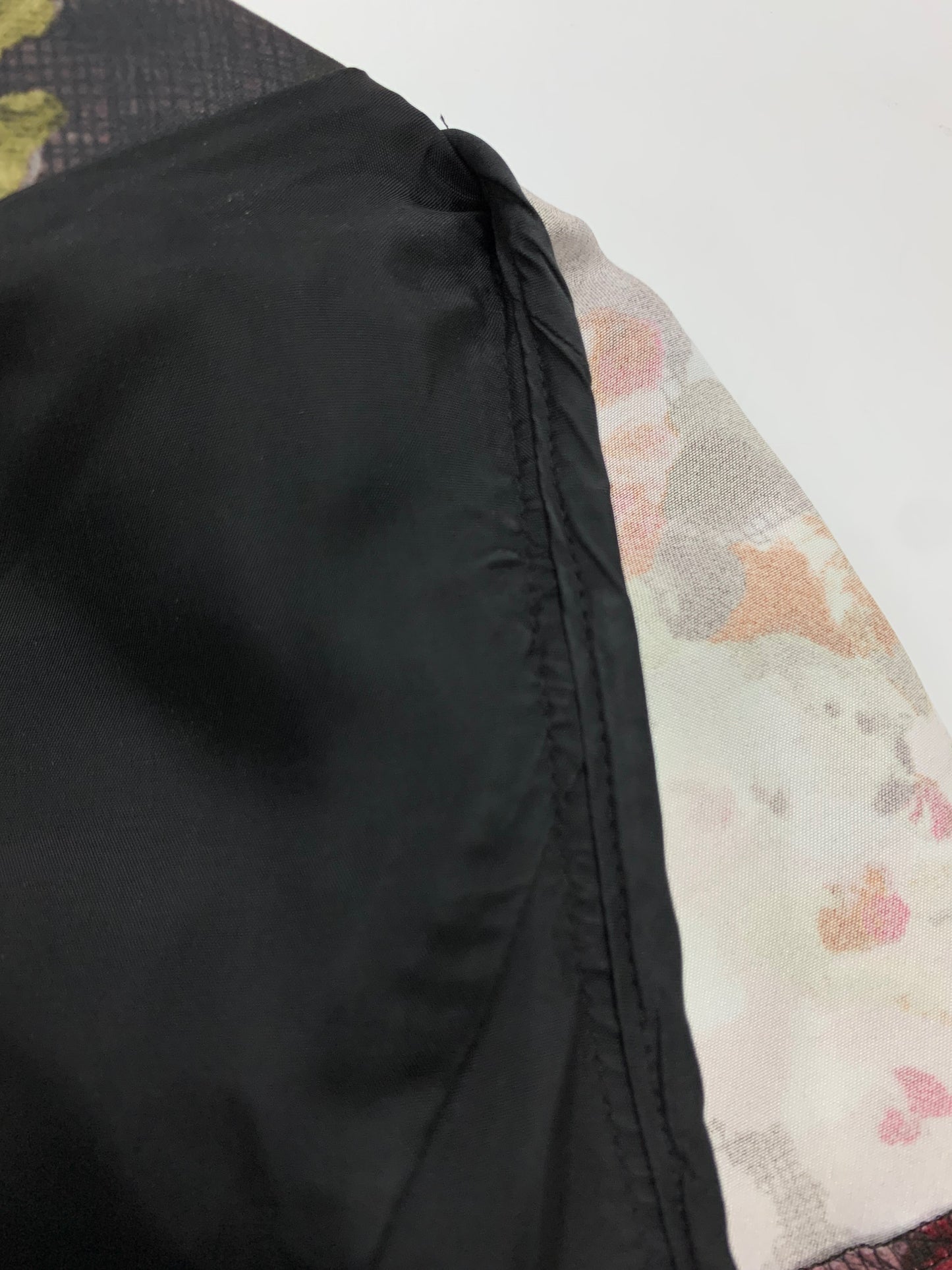 エムズグレイシー 011517 ワンピース 38 ブラック フラワーモチーフ ITO45YKOOO1K