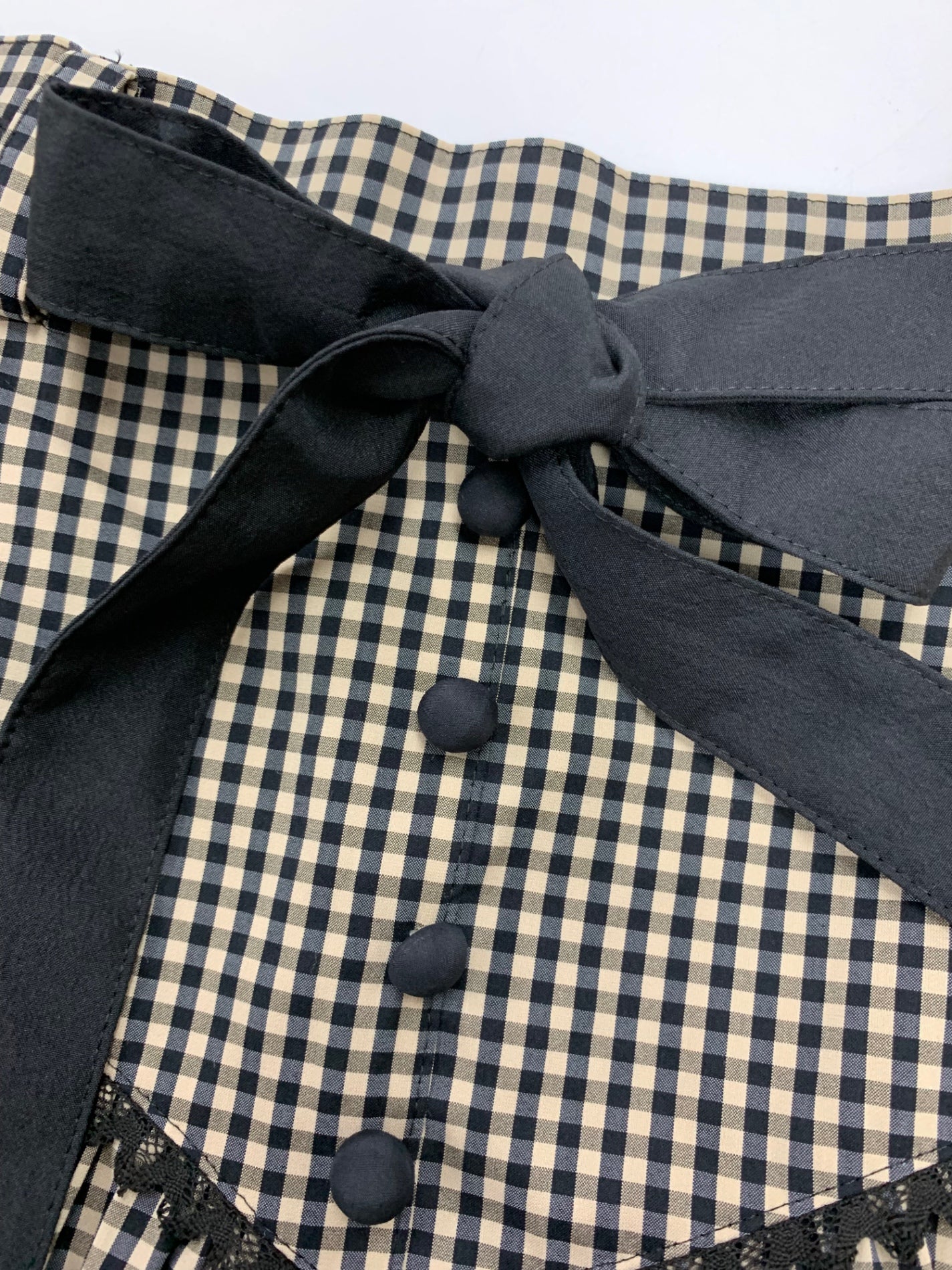 エムズグレイシー 217305 スカート 36 ブラウン ギンガムチェック フレア ITP9KB9EEWAC 【SALE】