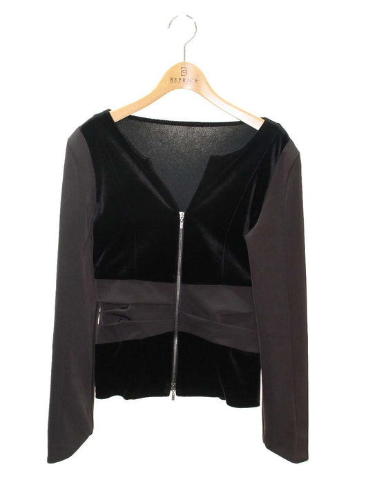 ベロアノワール by フォクシーニューヨーク Jacket 29451 38 ブラック ITAE6M7VL6XW