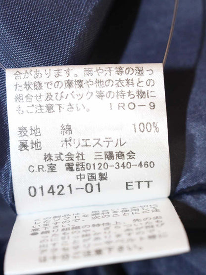 バーバリーブルーレーベル EIJ44-198-29 ワンピース 38 ネイビー フリル チェック ITZUJX95EBSC