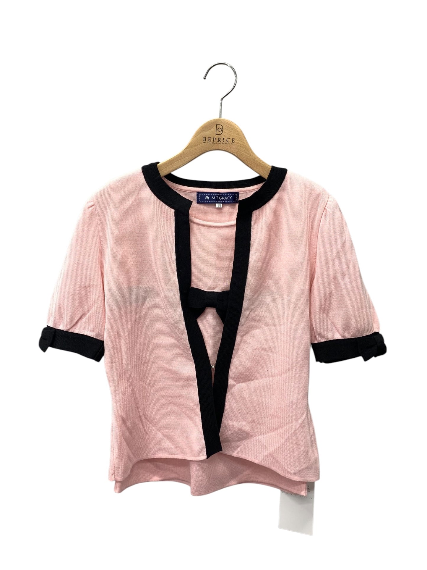 エムズグレイシー 628339 628338 アンサンブル 38 ピンク ニット IT74RZ0KWFIM