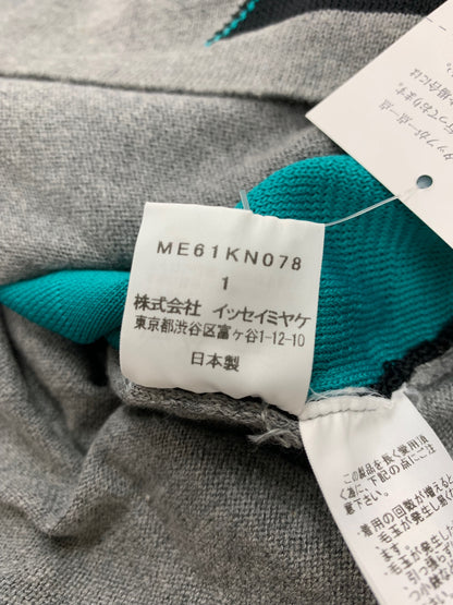 イッセイミヤケメン ME61KN078 Vネックニット 1 グレー コットン ITKK4X71JHWC