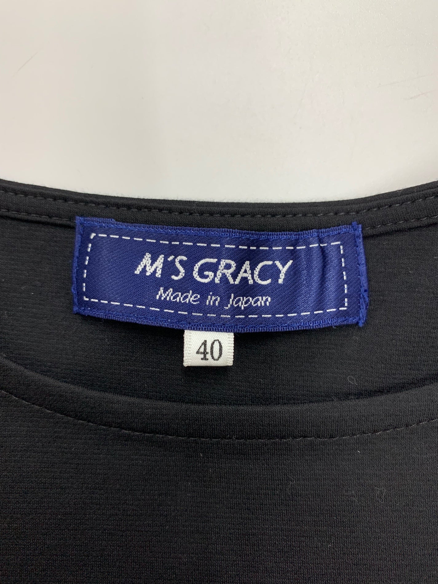 エムズグレイシー チュール使いプリントカットソー 515302 40 ブラック IT3X8GMACYJW