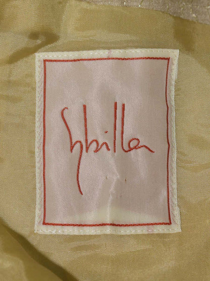 シビラ GBEGJ-90590 ワンピース M ベージュ 刺繍 幾何学模様 ITLZTGJPMMTC