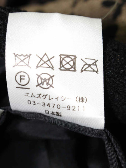 エムズグレイシー 011529 ワンピース 38 パープル フラワーモチーフ ベロアリボン IT1QN6J2PFPC