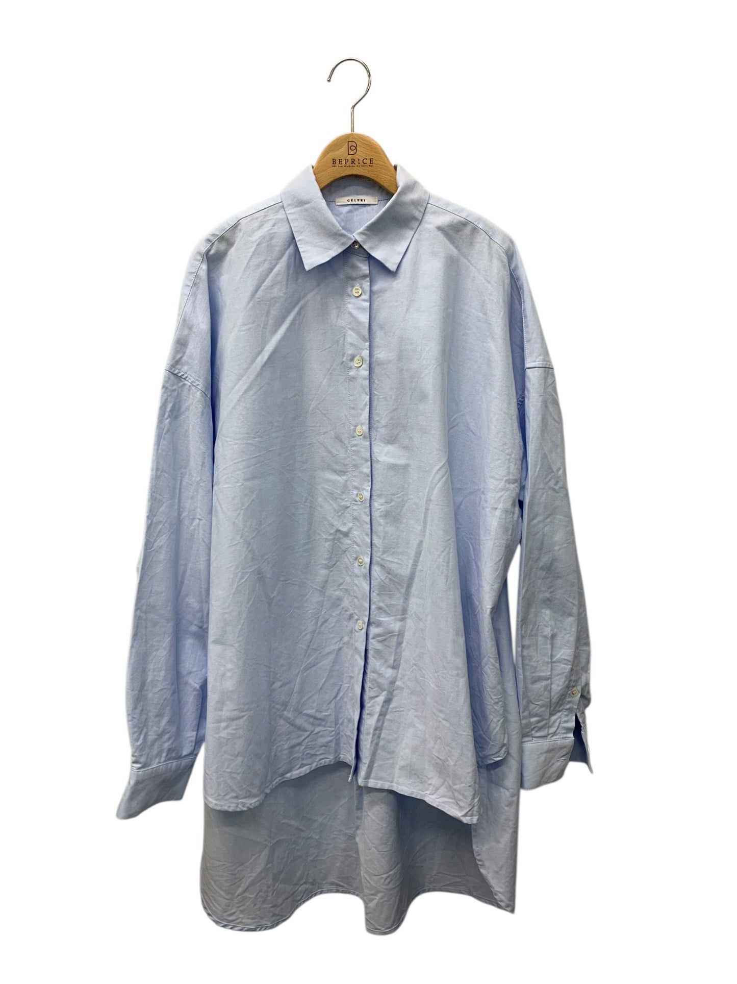 セルリ 23-050-500-3020-1-0 シャツ ブルー オーバーサイズ ITA2HF8DQ4Q8