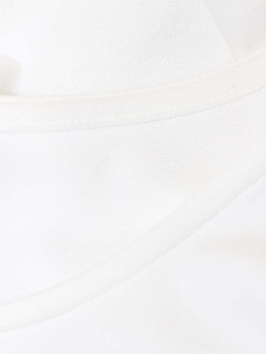 エムズグレイシー 015342 カットソー 40 ホワイト フラワーモチーフ スパンコール パフスリーブ ITRW2GRWEOD6