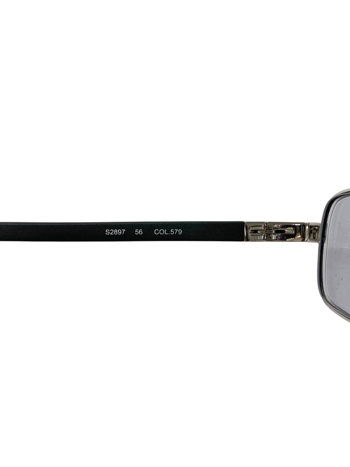 ポリス S2897 メガネ シルバー コンビフレーム フルリム スクエア IT0DNX4WSZQI 【SALE】