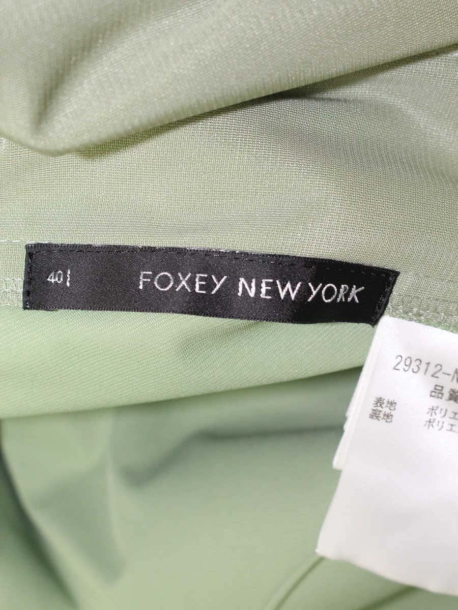 フォクシーニューヨーク 29312 ワンピース 40 グリーン フレアー ITTGR04QTLZ8