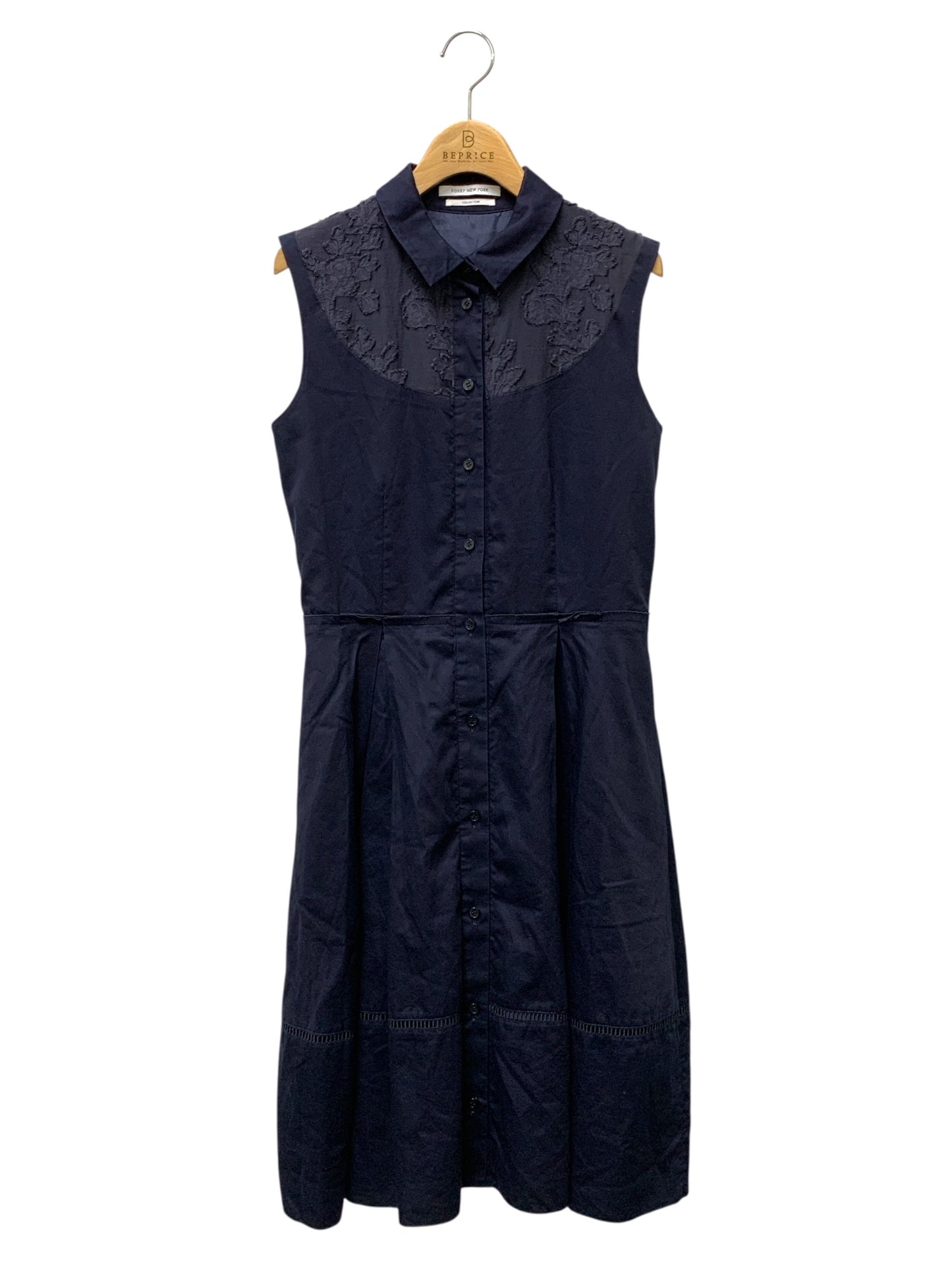 フォクシーニューヨーク collection Dress 35627 ワンピース 40 ネイビー ITQYIO75T3OK
