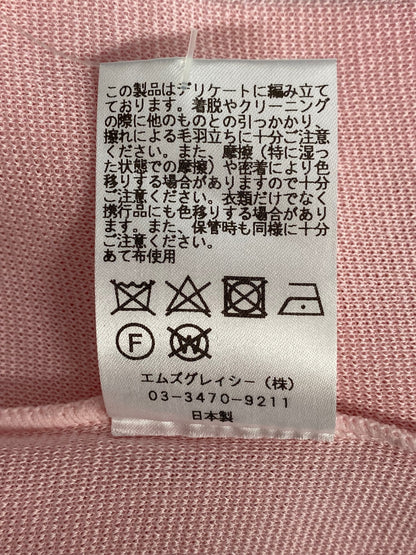 エムズグレイシー 818126 ニット 38 ピンク リボン ITE9LKNKXU9N