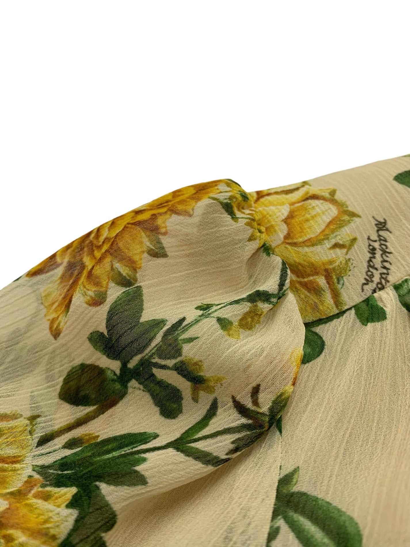 マッキントッシュロンドン 【エクラ掲載】ヴィンテージフラワークレープワンピース G5J02-414-40 40 ベージュ フラワープリント シアー ’24 ITPRV7S7IC88