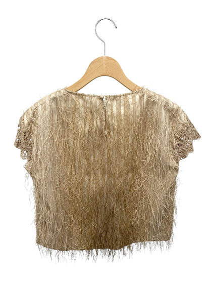 グレースコンチネンタル フリンジフレアトップ 0120241011 トップス 38 ベージュ ジャガード ITX8YZP26WCO