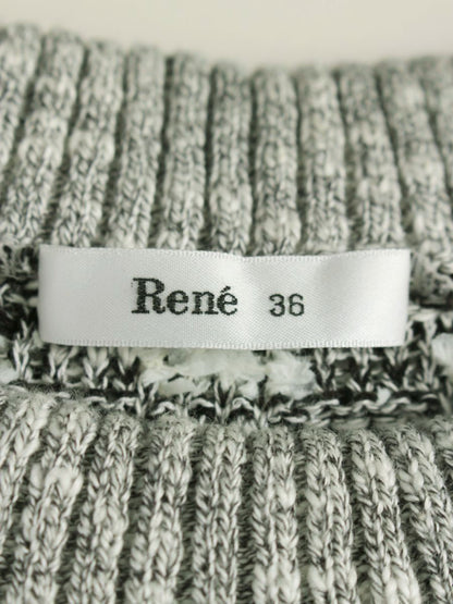 ルネ 6122300 ニット 36 グレー ツイード IT4LX1PMFT4W 【SALE】