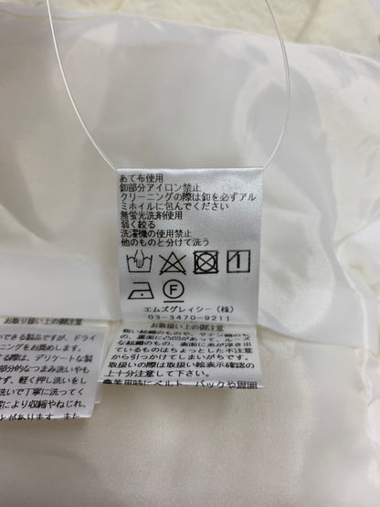 エムズグレイシー 414103 ジャケット 36 ホワイト ジャガード ラインストーン コンパクトボレロ IT9947SOM0S5 【SALE】