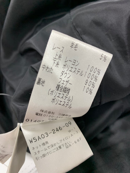 トゥービーシック  W5A03-246 コート 40 ブラック ツィード ビジュー ITBYSRSVC0OG