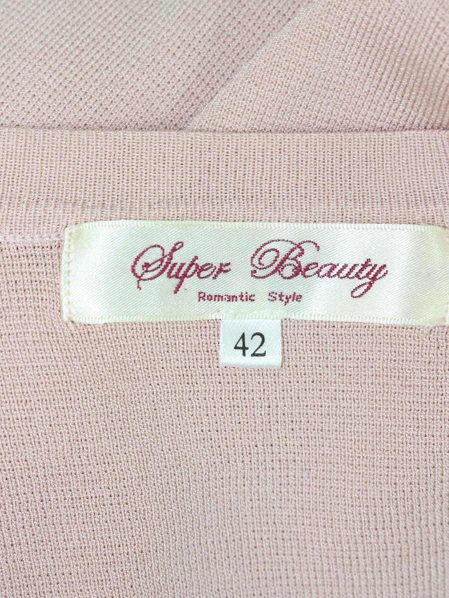 スーパービューティー カーディガン 42 ピンク リボン ITM6CSFFRULX