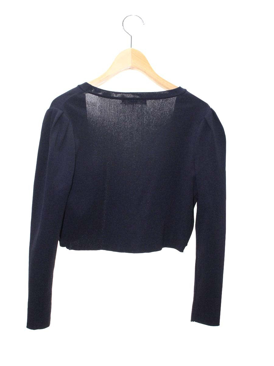 ルネ 6232860 カーディガン 36 ネイビー ボレロ ニット ITX7IHH5LIU2