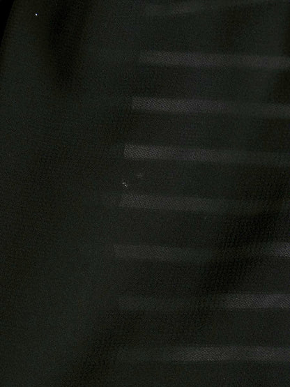 エムズグレイシー 015351 トップス 38 ブラック パール ストライプ リボン ITBXDRQSIZP0