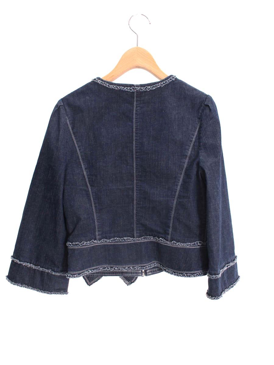 エムズグレイシー Zip Denim Jacket 914121 ジャケット 36 ネイビー ITIUV5WXL5TW