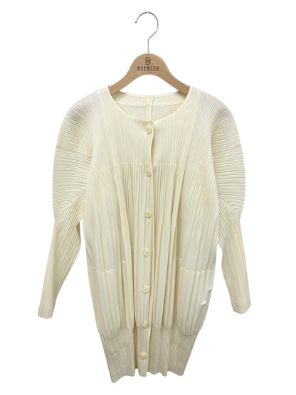 プリーツプリーズイッセイミヤケ PP41-JA424 カーディガン 3 アイボリー ロング プリーツ ITDD1O7J0SYQ 【SALE】