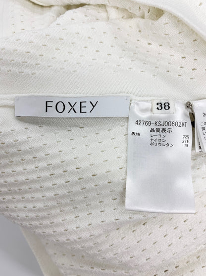 フォクシーブティック Alessa Cardigan 42769 カーディガン 38 ホワイト ITNXJSUHISCK