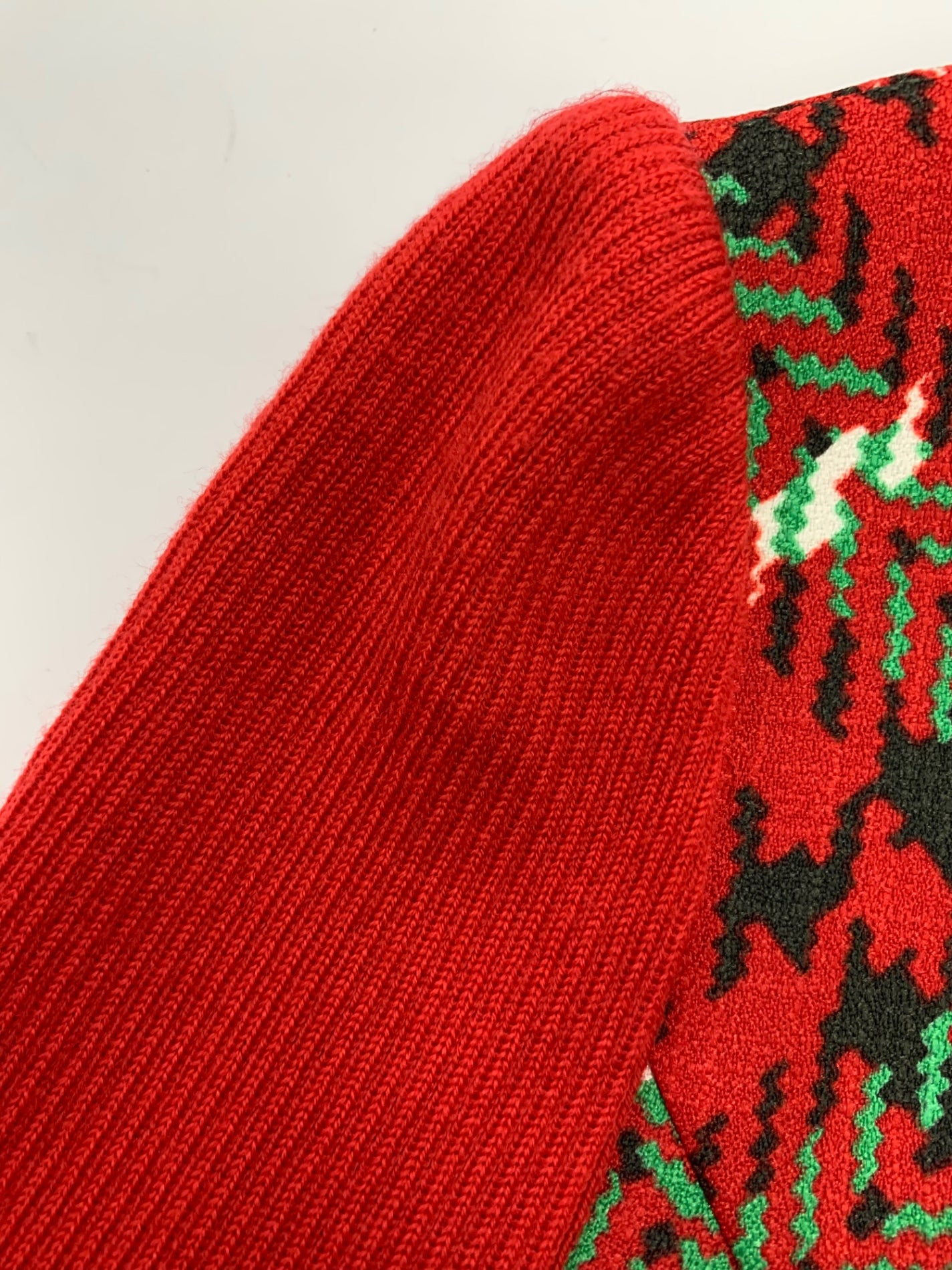 エムズグレイシー 211510 ワンピース 38 レッド 切替 チェック