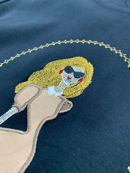 エムズグレイシー 515307 Ｔシャツ 42 ブラック ウーマン柄 ITC4RXCB0RNU