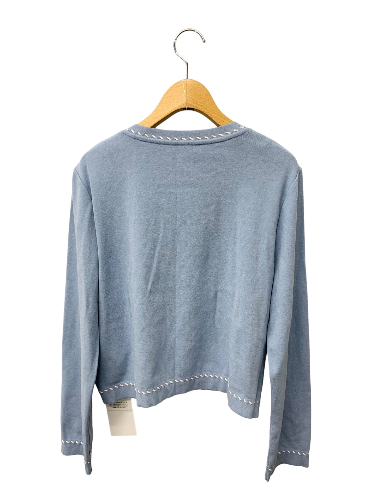 フォクシーブティック Leonie Knit Cardigan 44397 カーディガン 42 ブルー ステッチ IT6FKYSOMVAN