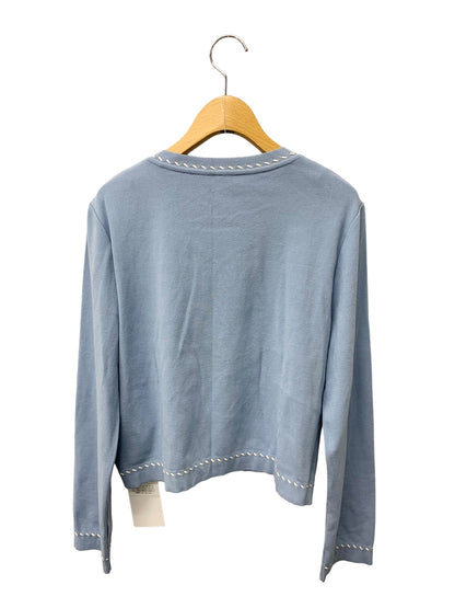 フォクシーブティック Leonie Knit Cardigan 44397 カーディガン 42 ブルー ステッチ IT6FKYSOMVAN