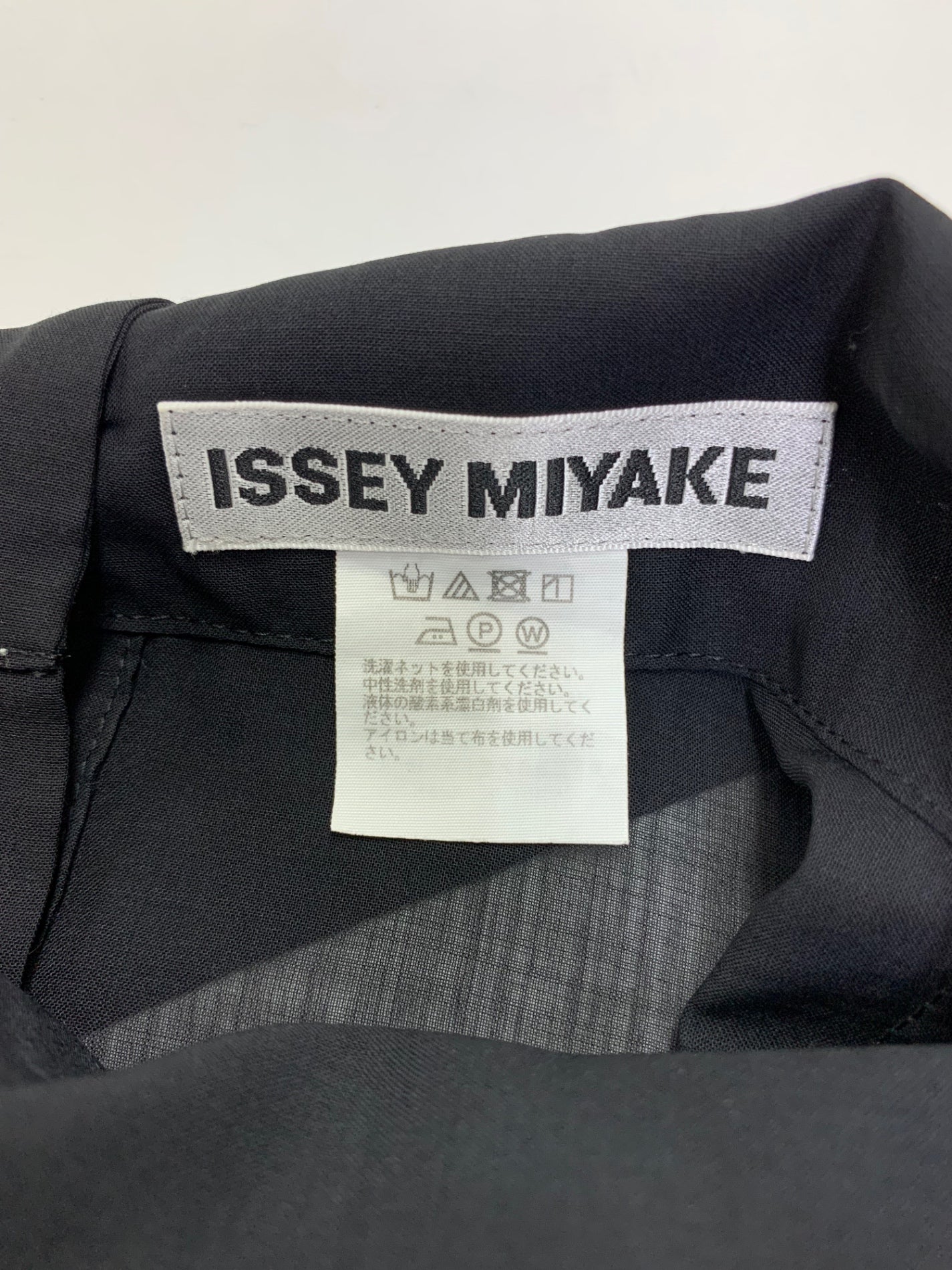 イッセイミヤケ IM21FJ506 ブラウスチュニック 2 ブラック スタンドカラー シアー 22SS ITLBV9W2XLHP