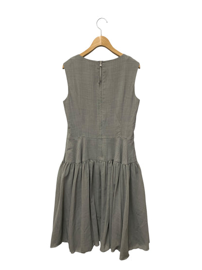 フォクシーニューヨーク GATHER FLARE DRESS 38782 ワンピース 40 グレー IT2ZOFE63EDS