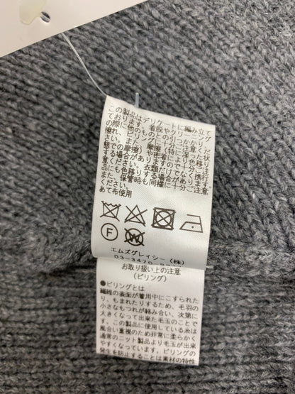 エムズグレイシー ケープ風フリルジレ 118626 ニット セーター 38 グレー ITWJN8FWA9XY