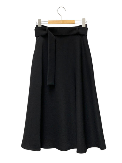 アディアム BELTED A-LINE SKIRT 41634 スカート 2 ブラック 2022年増産品 IT0ROZE0B9G8