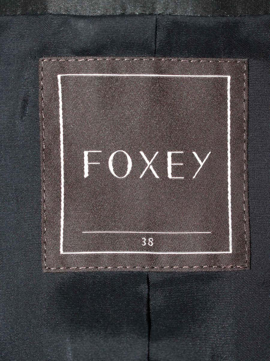 フォクシーブティック 35559 ジャケット 38 ネイビー ツイード ジップアップ IT7A7H42IM7C