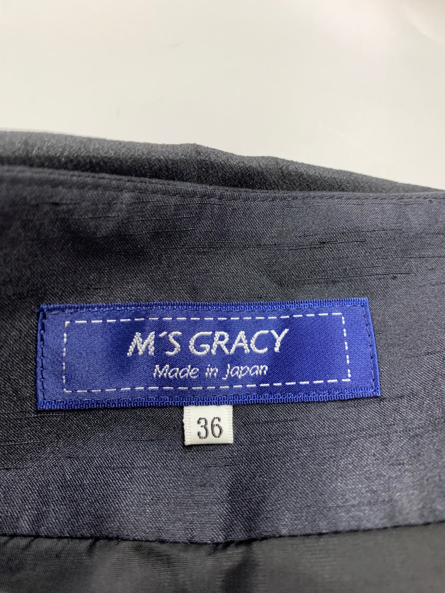 エムズグレイシー 017502 スカート 36 ブラック フラワーボタン デザイン フレア IT3DRAFMB8MI