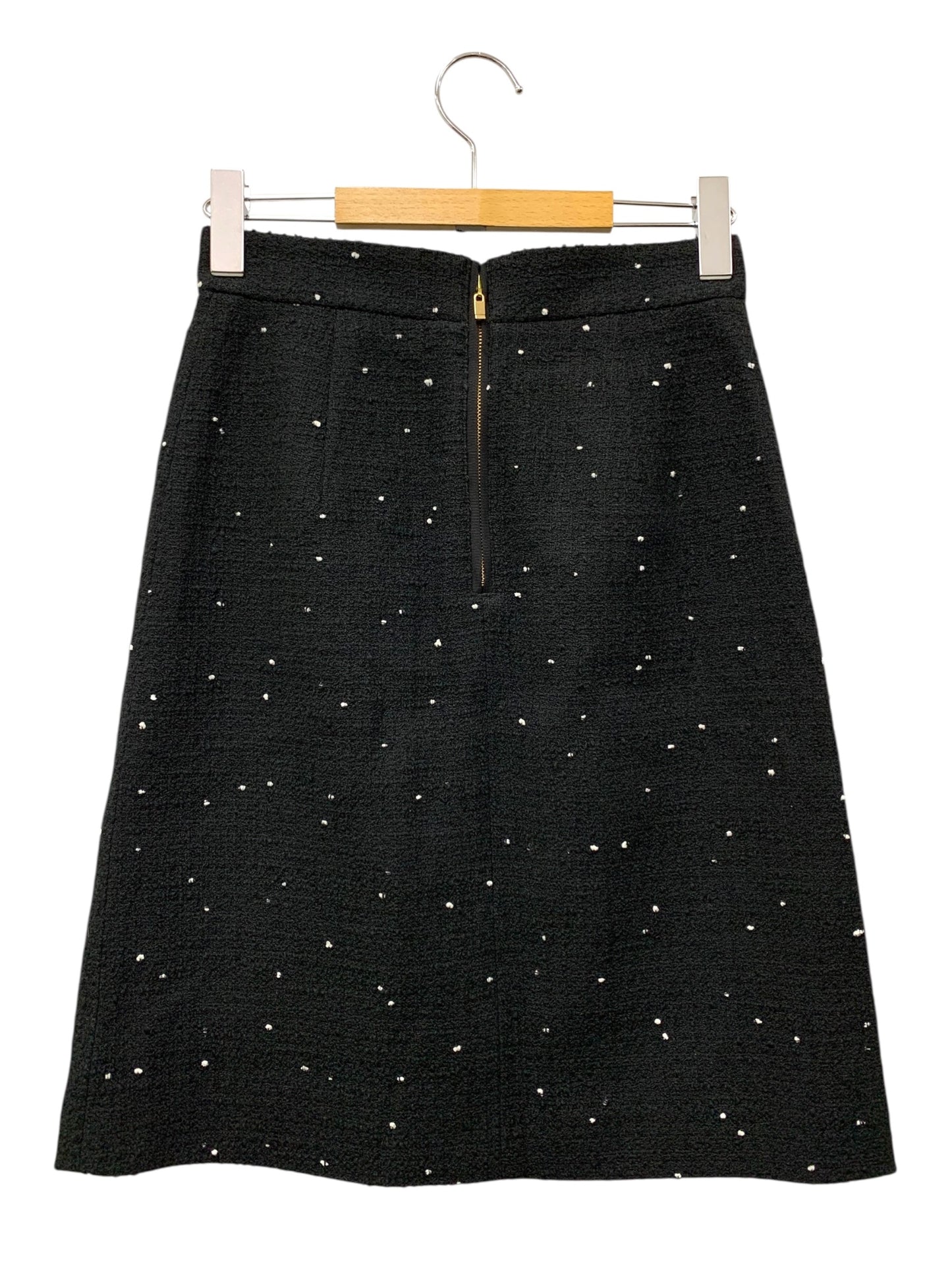 アナイ ミニドットツイードＡライン スカート 102511-11-060-95-360 36 ブラック ITJEZKY9NYV0