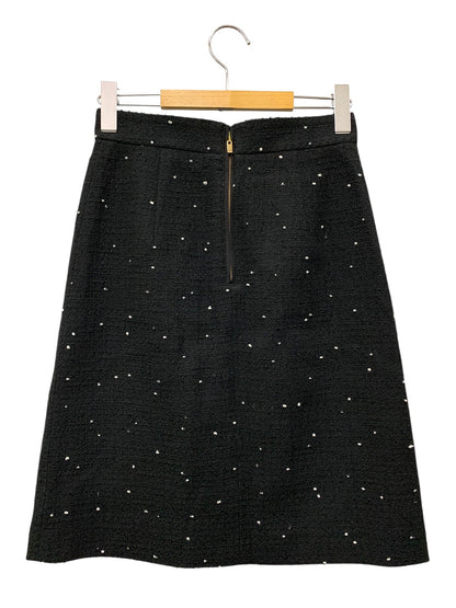 アナイ ミニドットツイードＡライン スカート 102511-11-060-95-360 36 ブラック ITJEZKY9NYV0