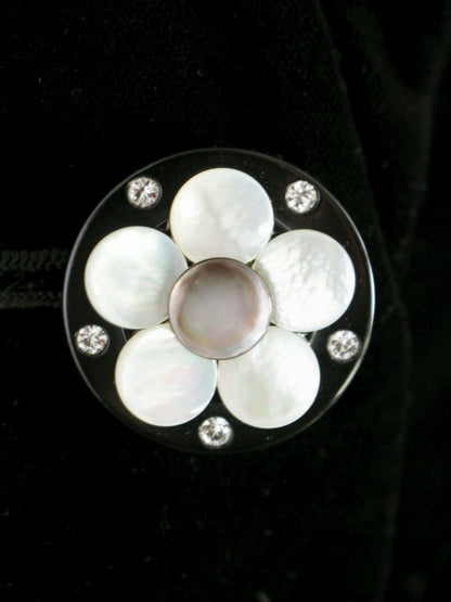 エムズグレイシー 124523 ジャケット 36 ブラック ベロア 1B IT99Z0W4QK7A