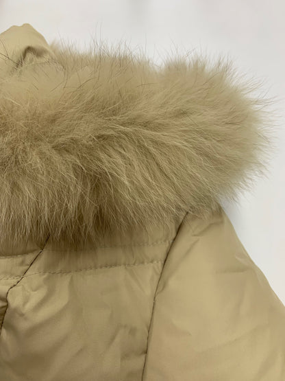 イエナ 17627-10-11-380 ダウンコート 38 ベージュ フォックスファー ジップアップ ITJPJLROCDSD