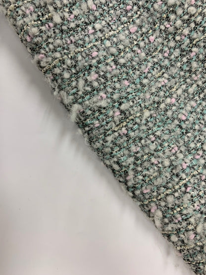 ルネ コート 36 ブルー TISSUE社製ツイード フリンジ ITHN428KELN0