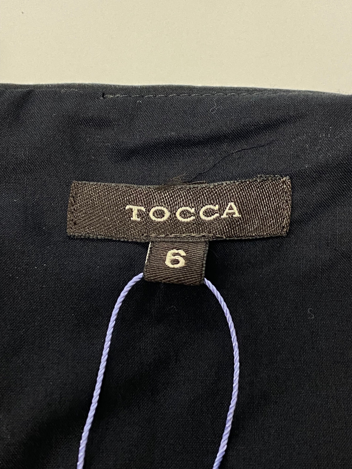 トッカ OPTOYA0020 ワンピース 6 ブラック フラワーモチーフ 刺繍 IT5A5EZBFCU2
