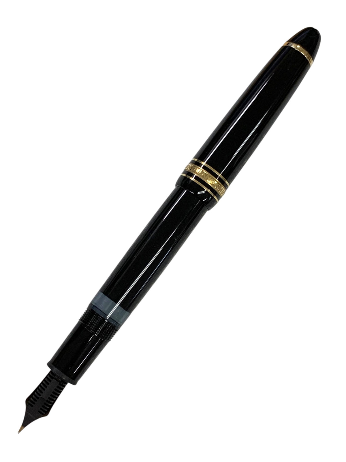 モンブラン 万年筆 旧マイスターシュテュック146 ブラック F 14K IT98D3L9UTD7